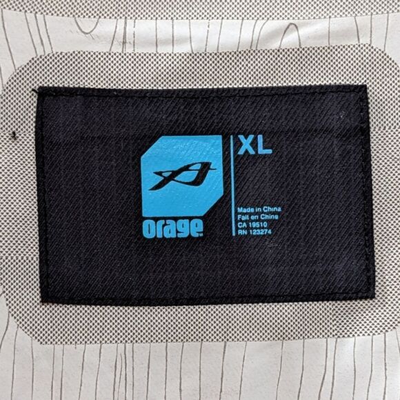 ORAGE Men's Pinstripe Nylon Windbreaker Hooded Full Zip Jacket Size XL - Picture 7 of 8